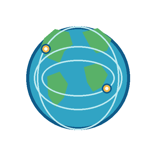Globe representing students reached